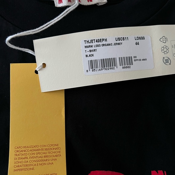 Black and Red MARNI logo shirt XL - Picture 2 of 7